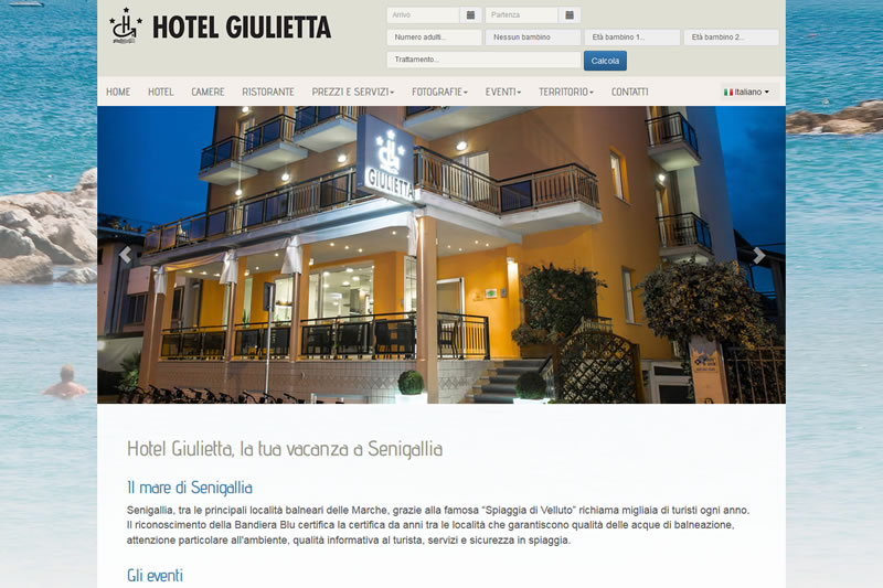 Sito web Hotel Giulietta